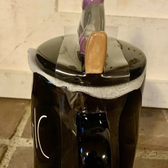 Rae Dunn 2pc MAGIC Halloween Tea Cup & Cat Lid Set - Picture 4 of 4